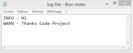 Log4net Rolling File Appender Configuration